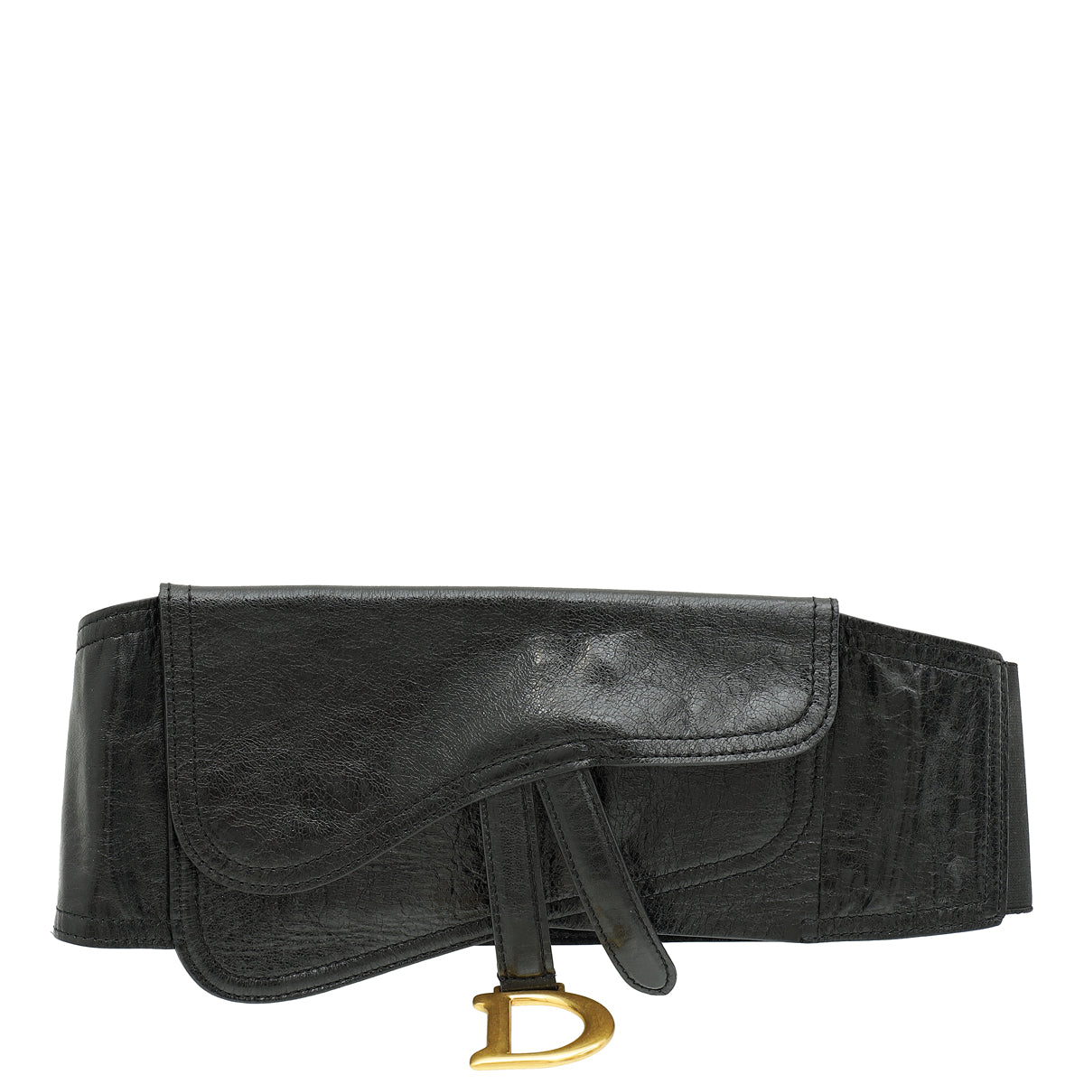 Dior Handbag Christian Saddle Belt Bag 6 Black