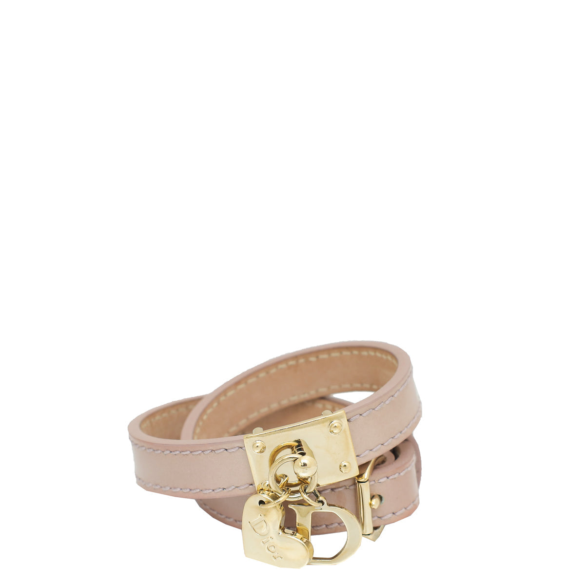 Dior Jewelry Christian Light Lilac D-Heart Double Tour Bracelet