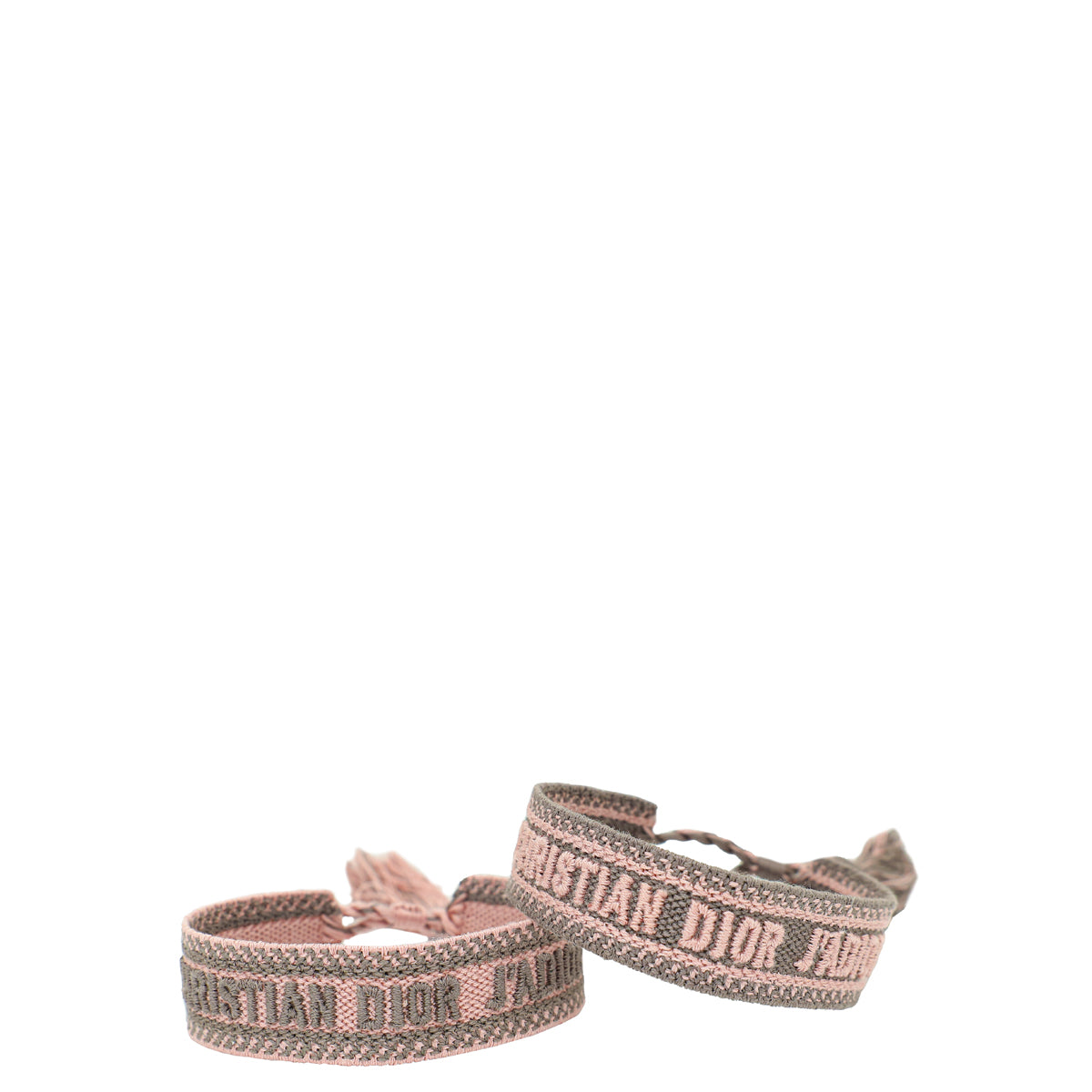 Dior Jewelry Christian Bicolor J'A Bracelet Set 4 Embroidered