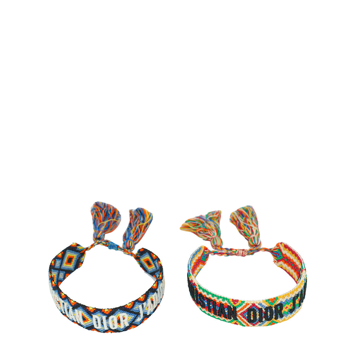 Dior Jewelry Christian J'A Cotton Bracelet Set Multicolor