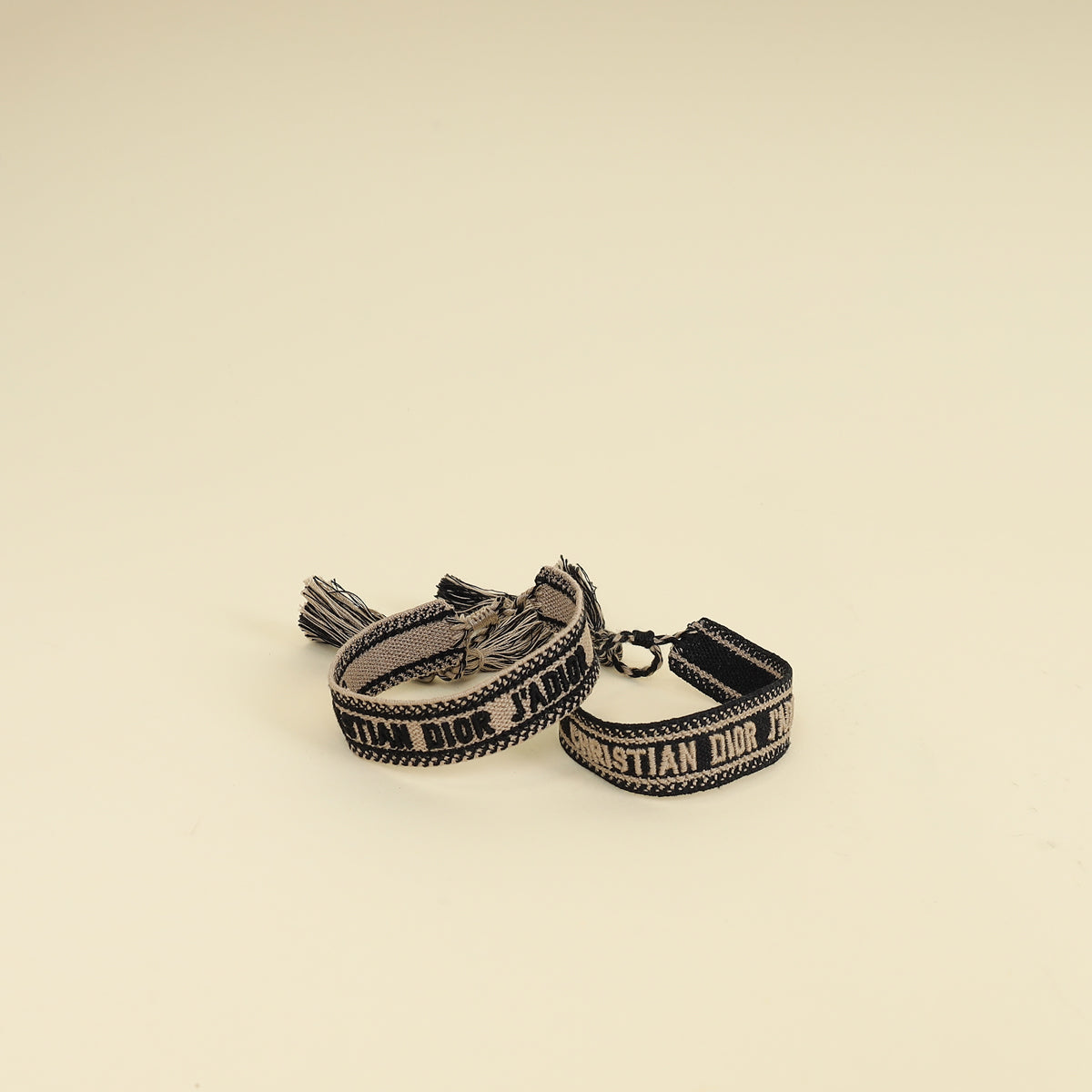 Dior Jewelry Christian Bicolor J'a Cotton Bracelet Set 3