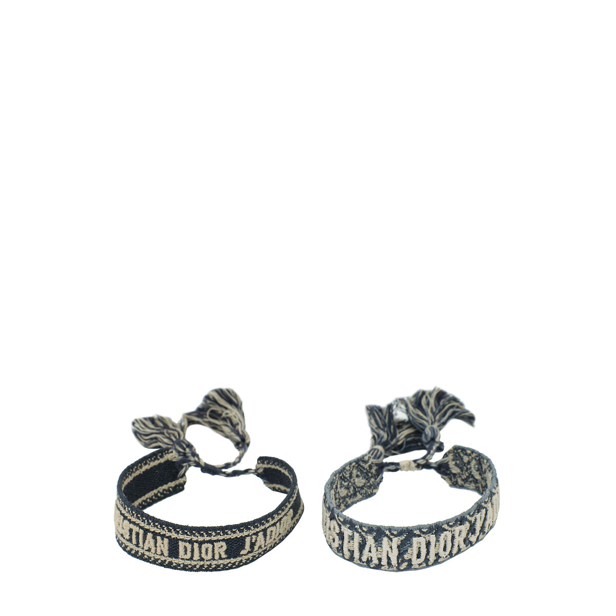 Dior Jewelry Christian Oblique J'A Bracelet Set 2 Pcs Blue Navy