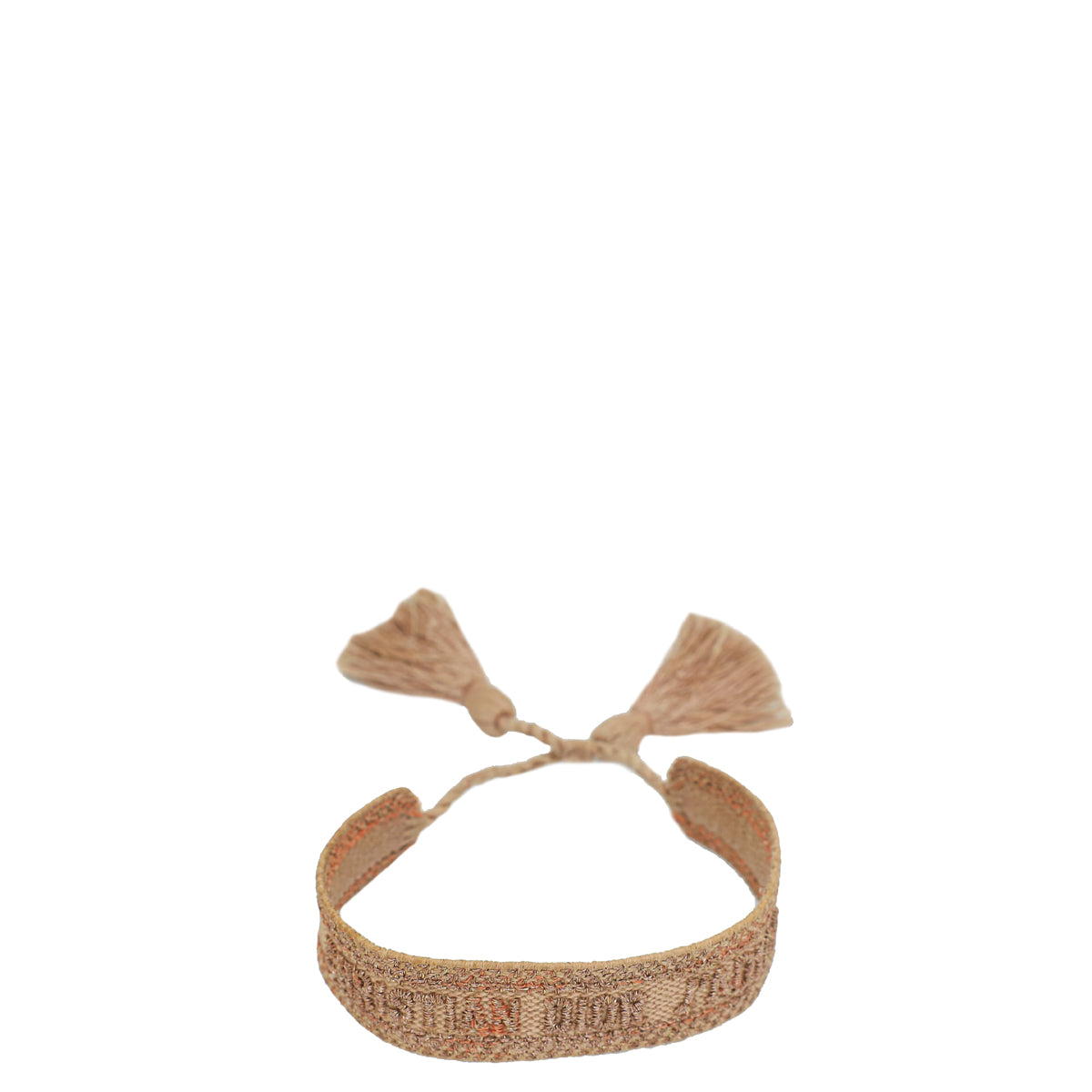 Dior Jewelry Christian Nude Glittery J'A Cotton Bracelet
