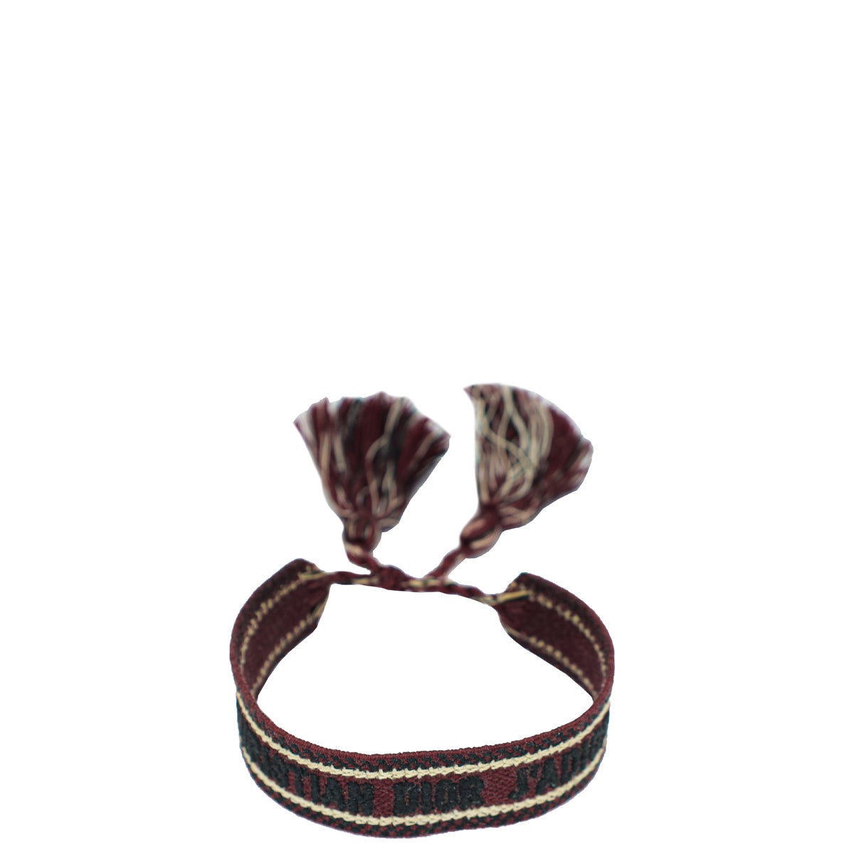 Dior Jewelry Christian Burgundy J'A Cotton Bracelet 2
