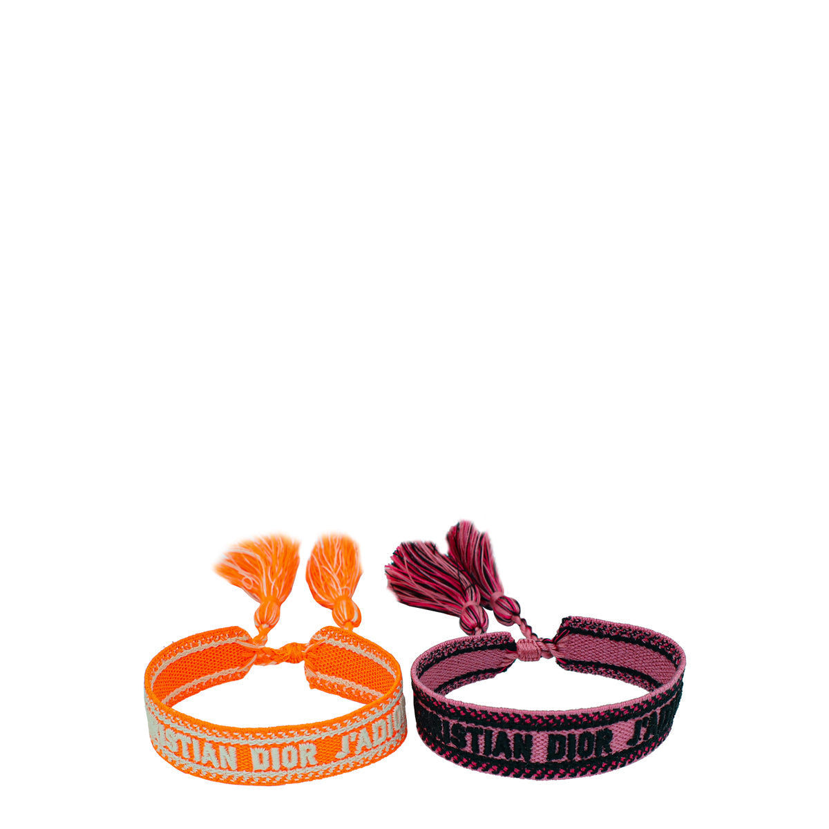 Dior Jewelry Christian Bicolor J'a Bracelet Set 3 Embroidered