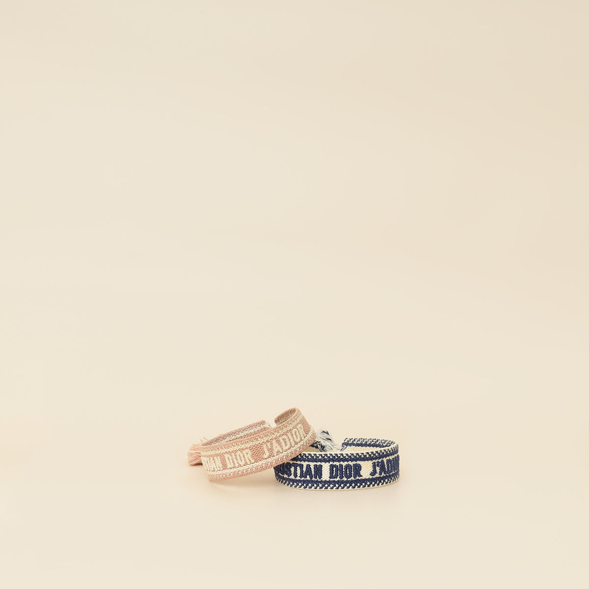Dior Jewelry Christian Bicolor J'a Set Bracelet Embroidered