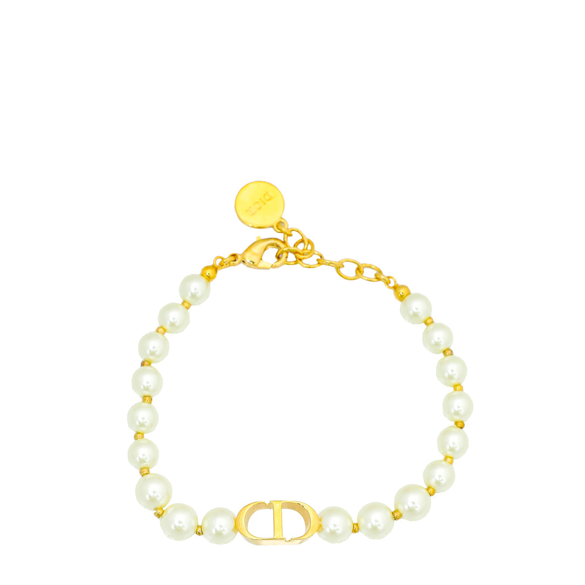 Dior Jewelry Christian 30 Montaigne Pearl Bracelet White