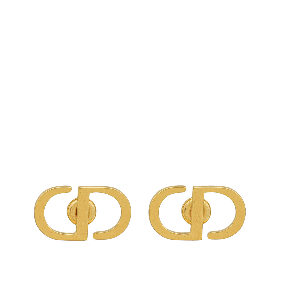 Dior Jewelry Christian CD Icon Earrings Gold