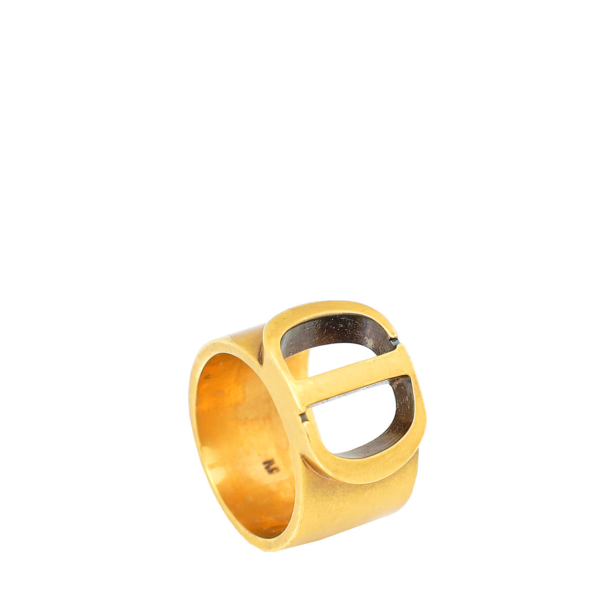 Dior Jewelry Christian Antique Montaigne 30 Ring Gold Medium