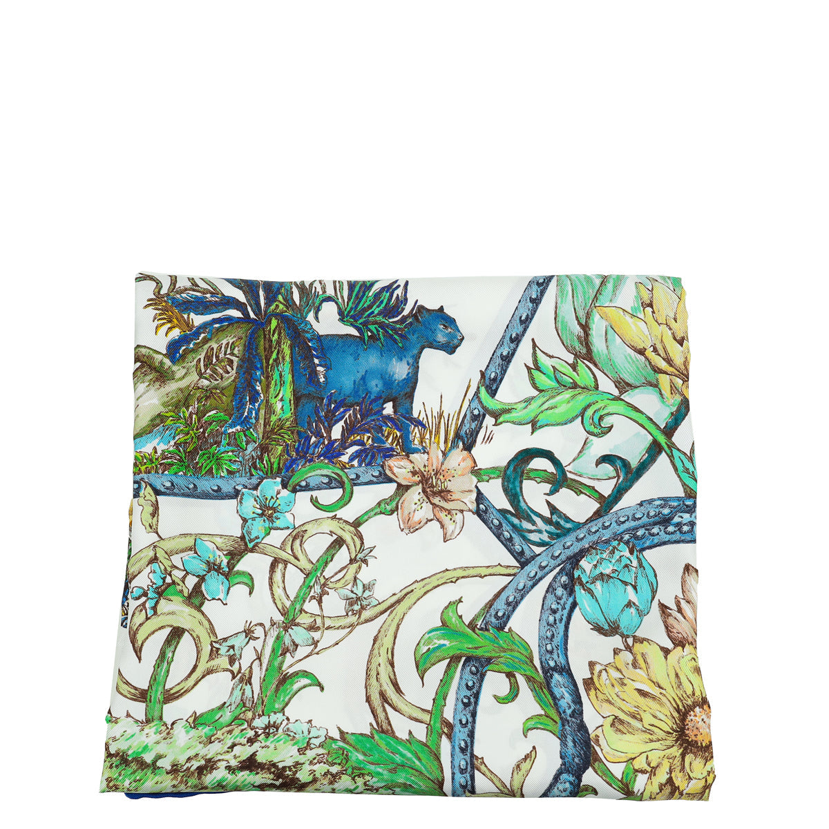 Dior Handbag Christian Etoile De Voyage Silk Scarf White Multicolor