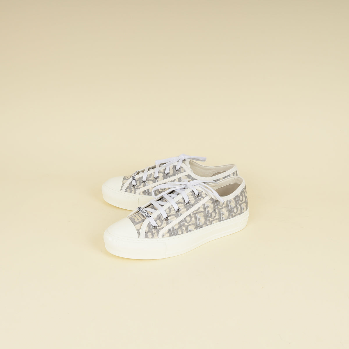 Dior Shoe Christian Bicolor Walk'n' Sneaker 38 Shoes