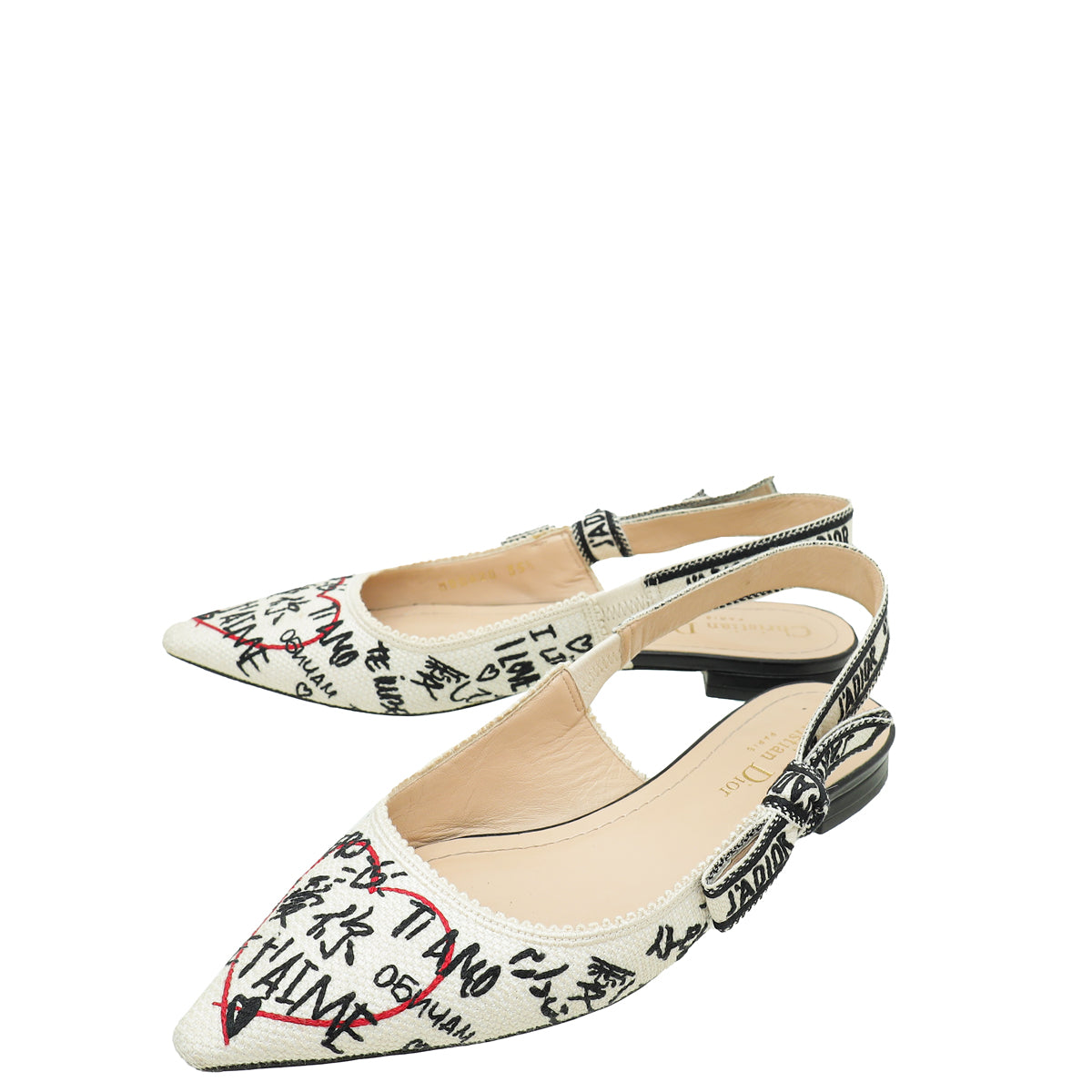 Dior Sling Bag Christian J'a Technical Fabric amour Graffiti White Multicolor Shoes