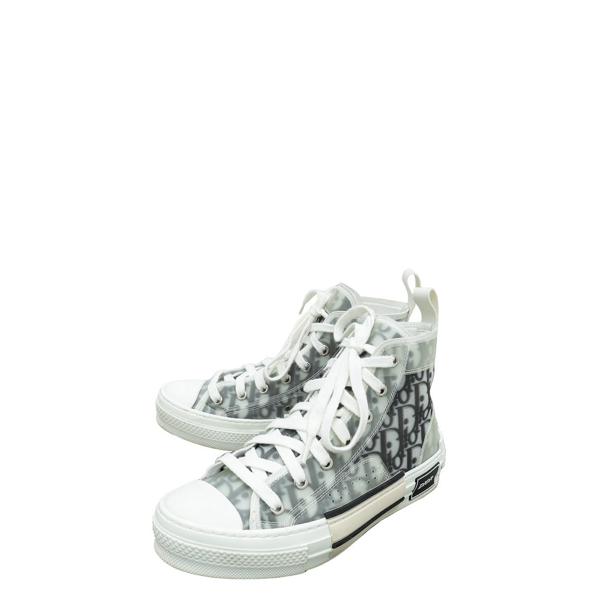 Dior Shoe Christian Oblique B23 High Top Sneakers 37 White Shoes