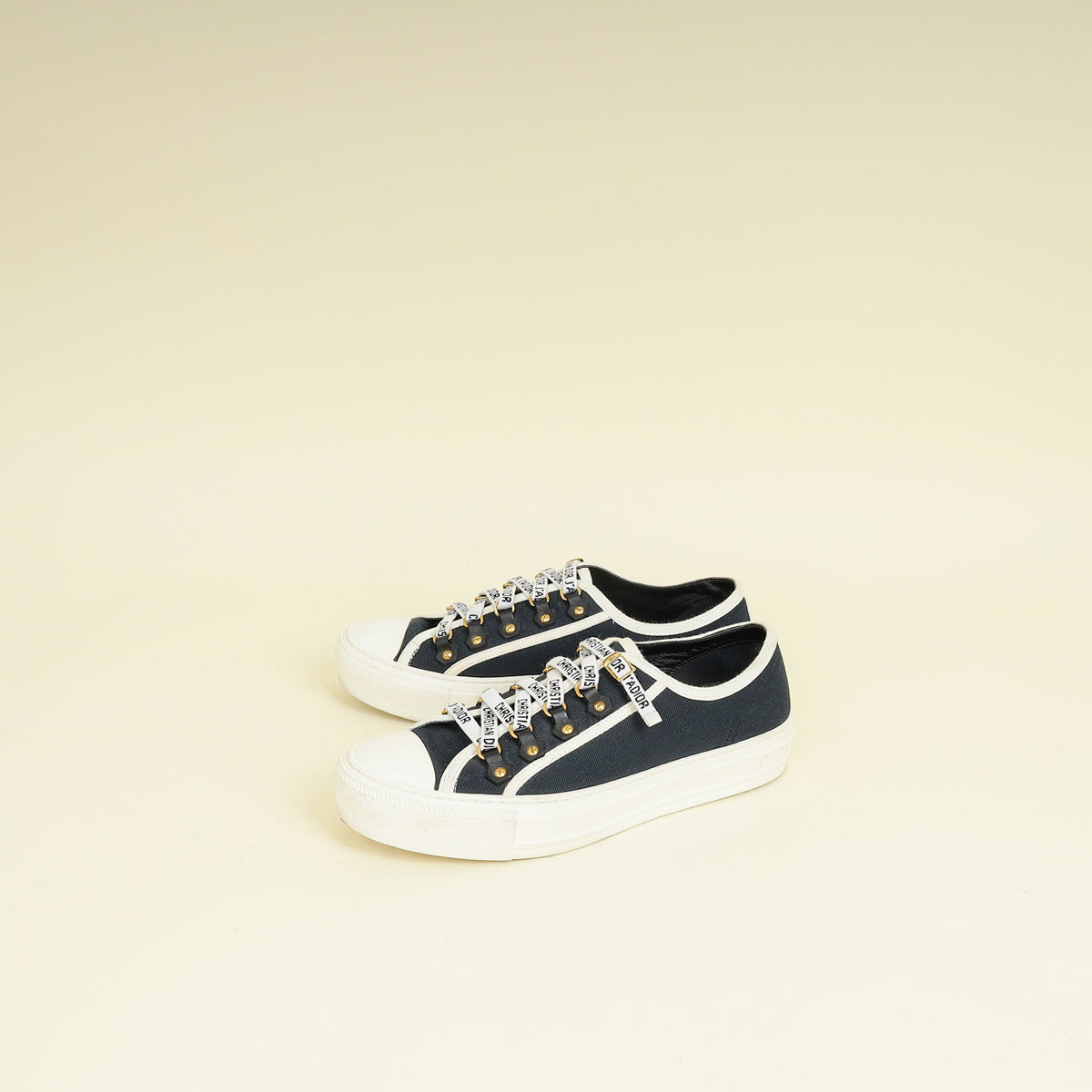 Dior Shoe Christian Walk'n' Low Top Sneaker 38.5 Blue Navy Shoes