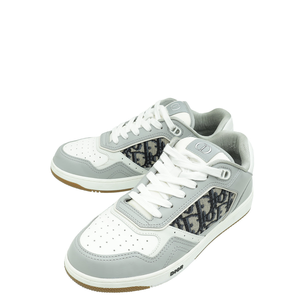 Dior Shoe Christian Bicolor Oblique B27 Low-Top Sneaker 38 Shoes