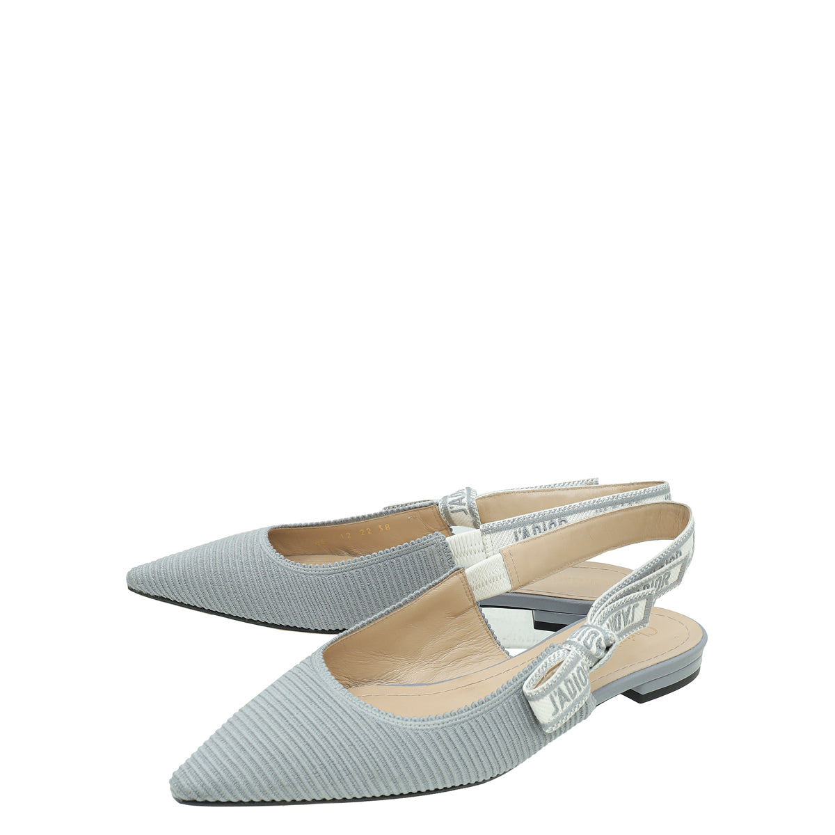 Dior Sling Bag Christian Grey J'A Flat Slingback 38 Gray Shoes
