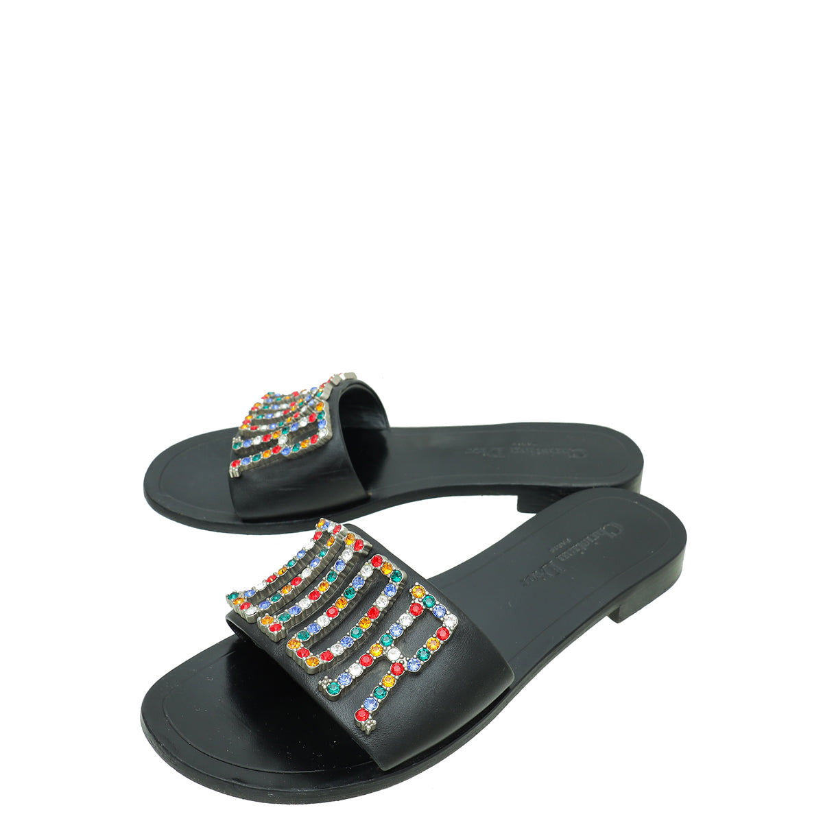 Dior Shoe Christian Dio r evolution Slide Sandals 39 Black Shoes