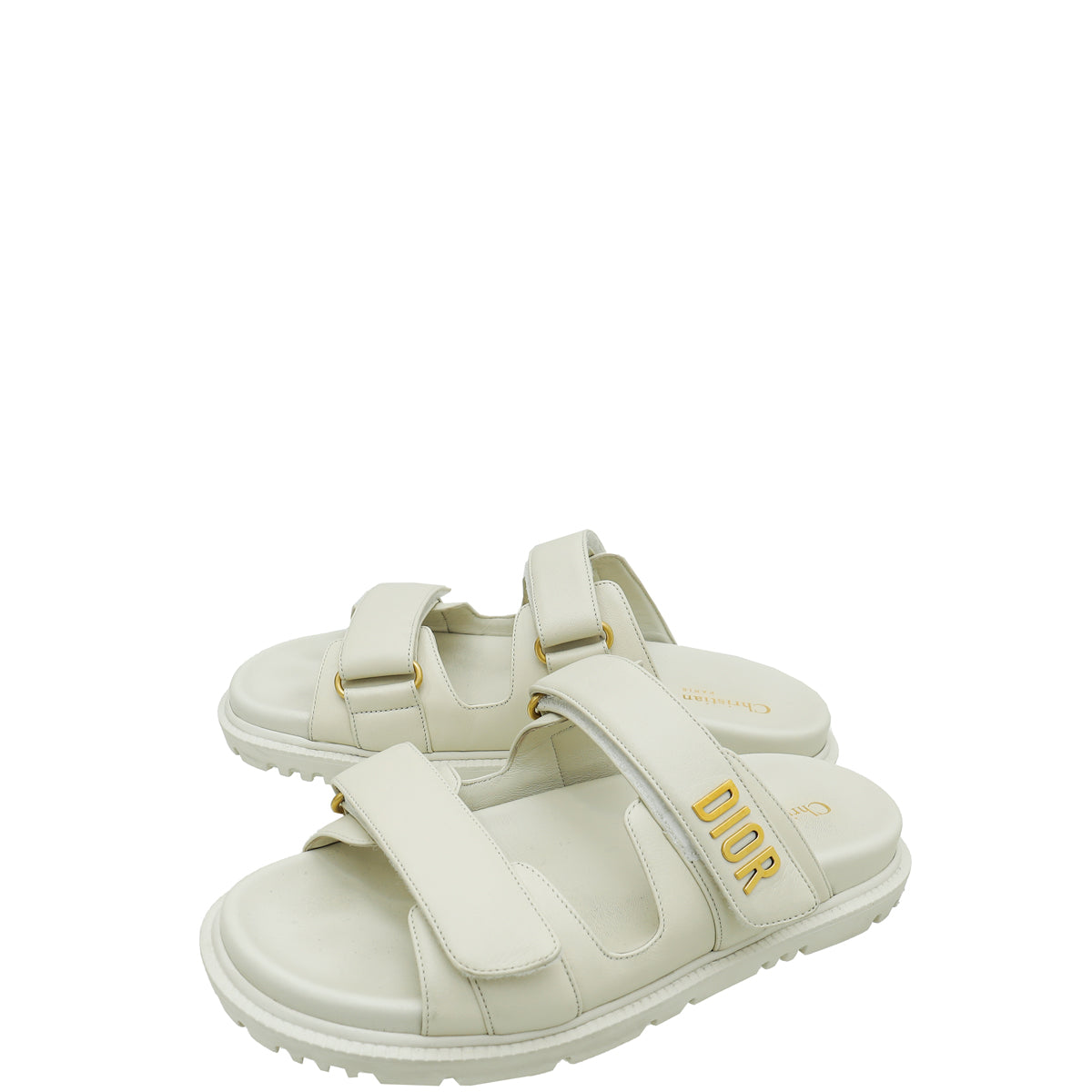Dior Shoe Christian act Sandal 39 Cream Shoes
