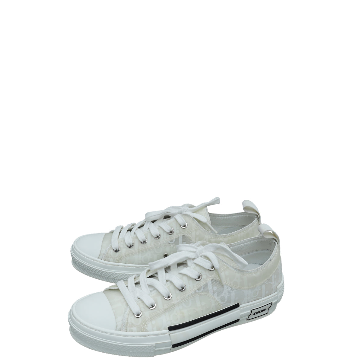 Dior Shoe Christian Oblique B23 Low Top Sneaker 41 White Shoes Top Sneaker 41