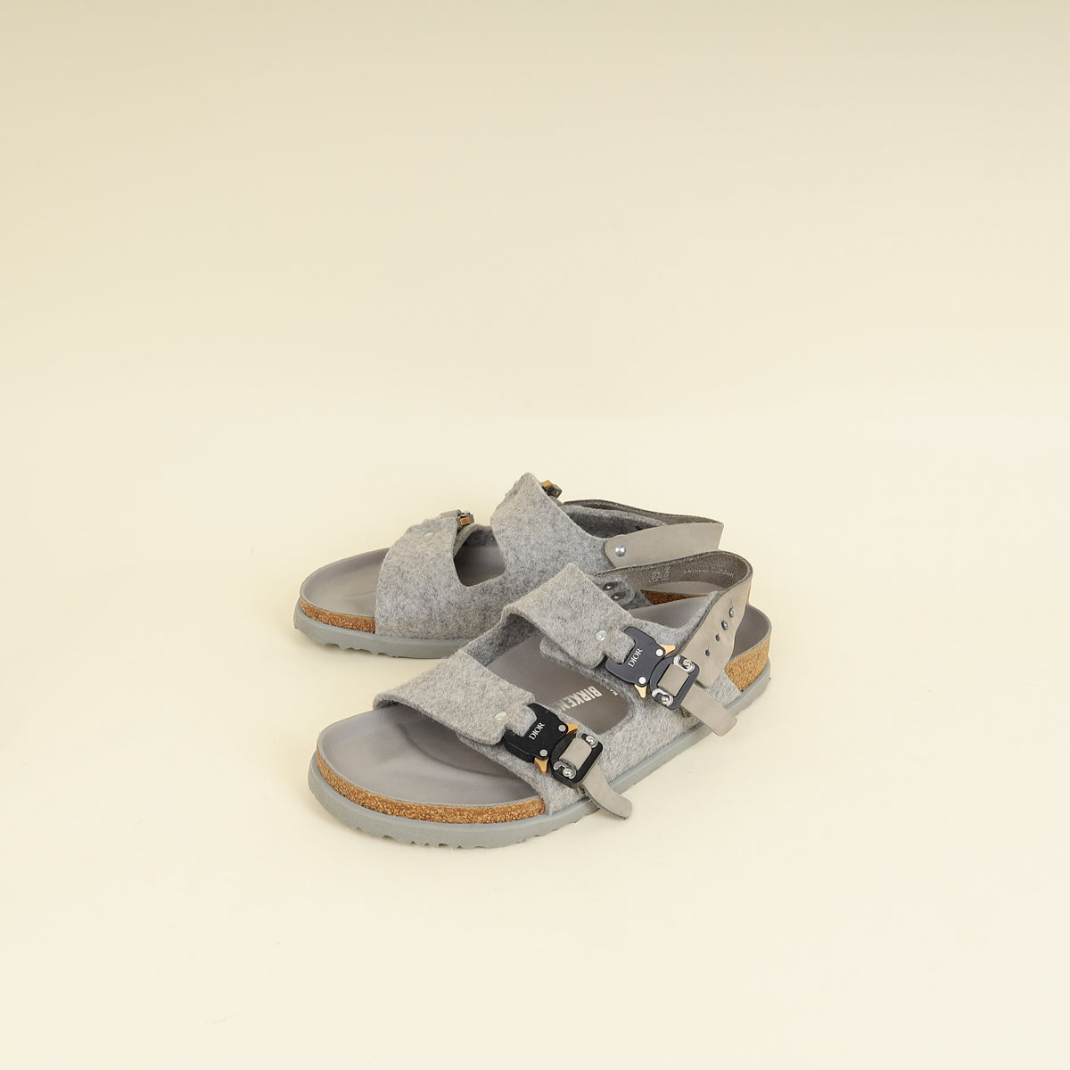 Dior Shoe Christian Grey X Birkenstock Milano Sandal 41 Gray Shoes