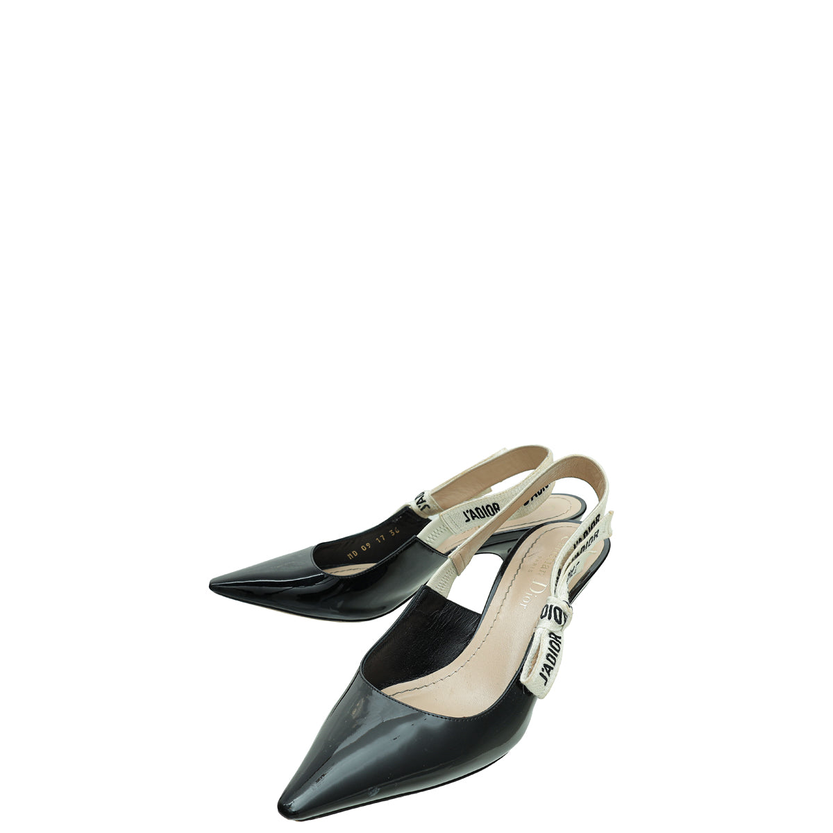 Dior Sling Bag Christian J'A Slingback Heels 36 Black Shoes