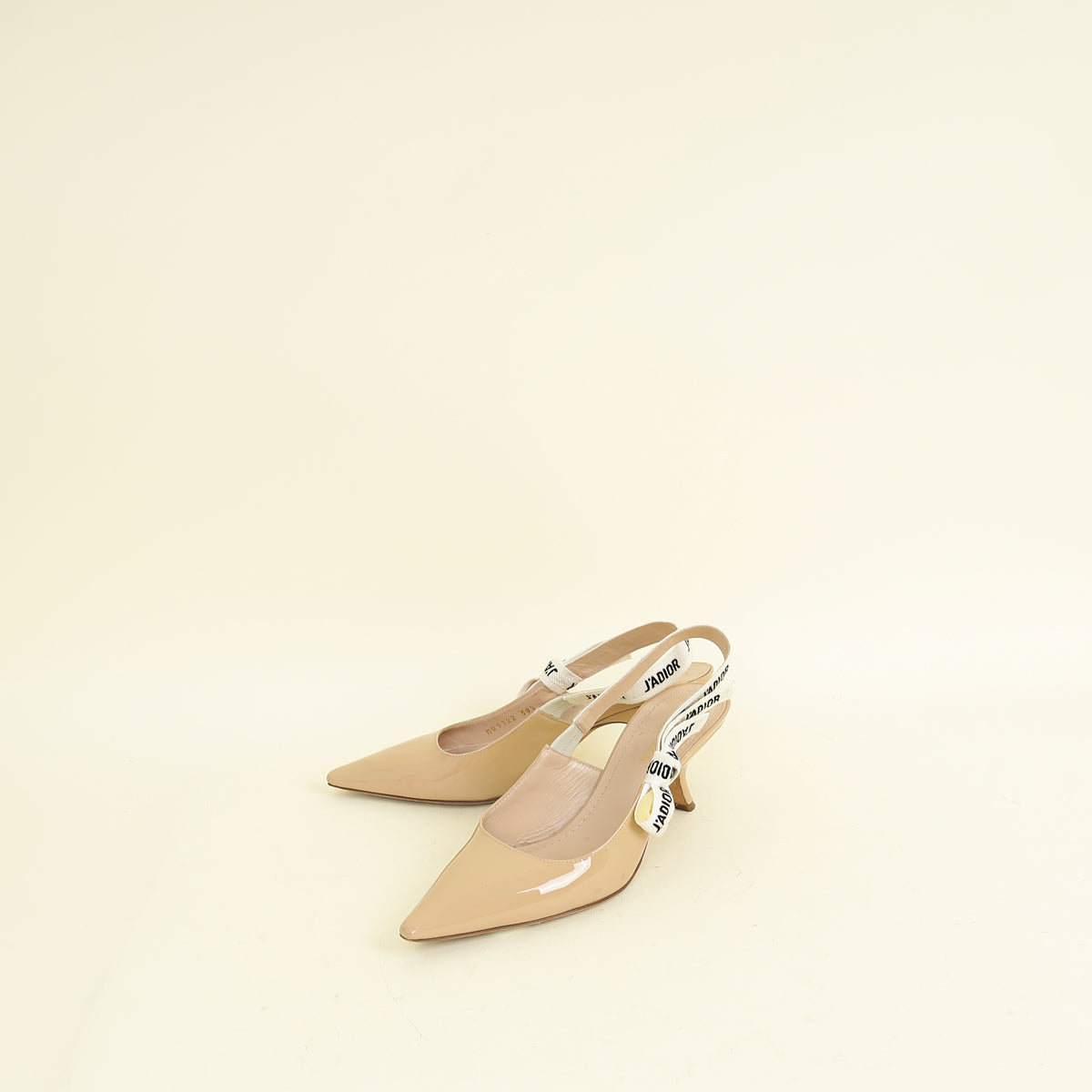 Dior Sling Bag Christian Nude J'a Slingback Pump 38.5 Patent Shoes