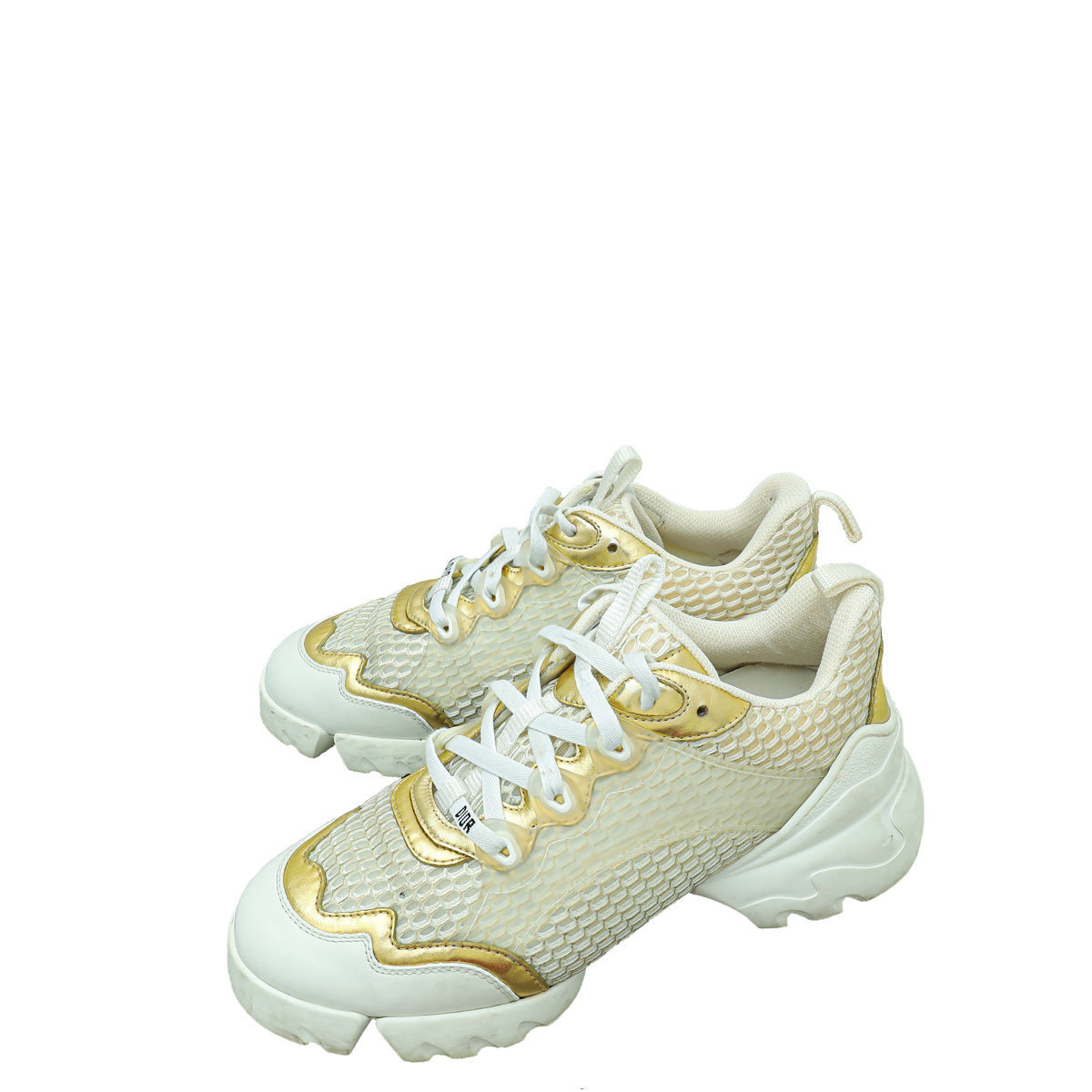Dior Shoe Christian Bicolor Technical Metallic Mesh D Connect Shoes