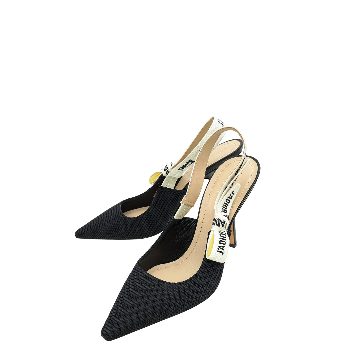 Dior Sling Bag Christian J'A Technical Slingback Pump 38 Black Shoes