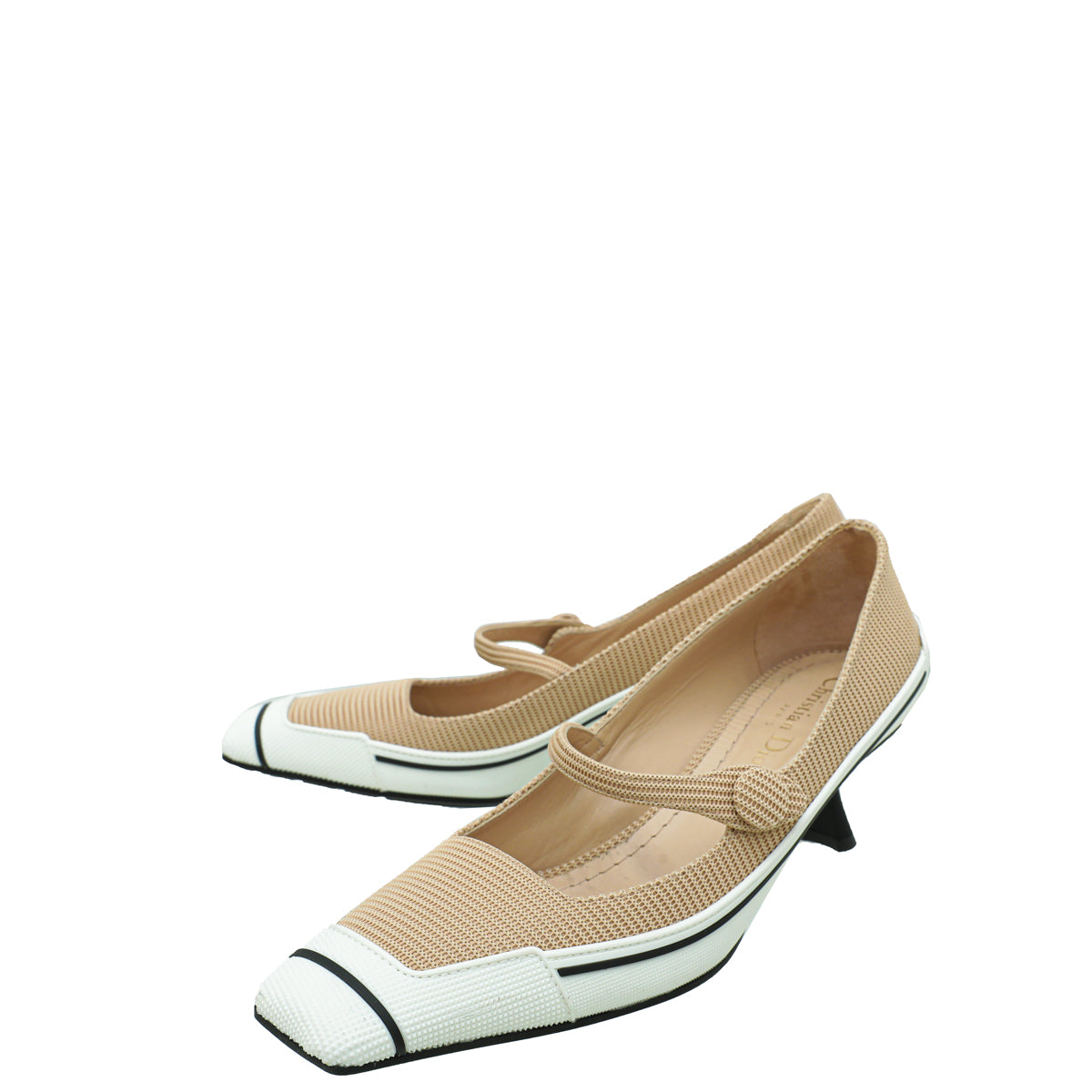 Dior Shoe Christian Bicolor D-Motion Pump 38 Shoes