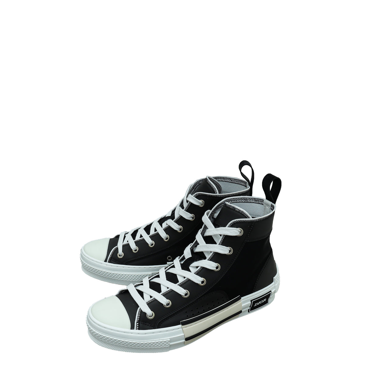 Dior Shoe Christian Bicolor B23 High Top Sneakers 39 Shoes