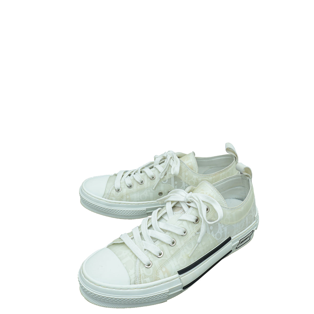 Dior Shoe Christian Oblique B23 Low Top Sneaker 41 White Shoes