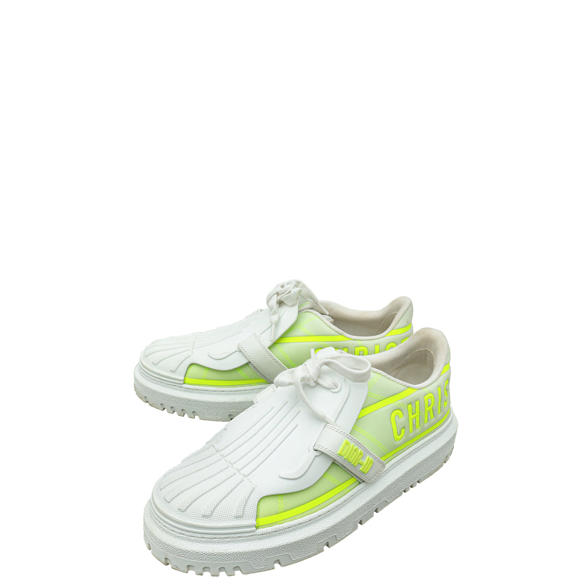 Dior Shoe Christian Bicolor -ID Mesh Sneakers 41 Leather Shoes