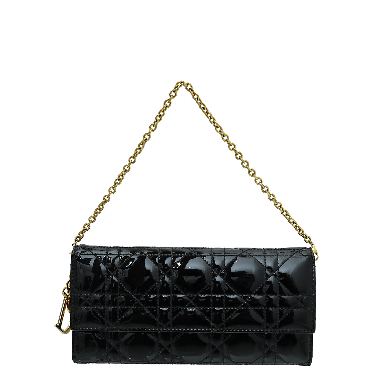 Dior Handbag Christian Lady Wallet on Black Chain