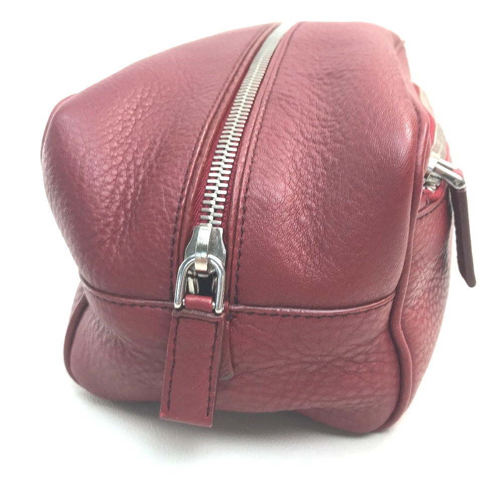 Pouch Triangle With Women Handbag Leather Red Travel Bag