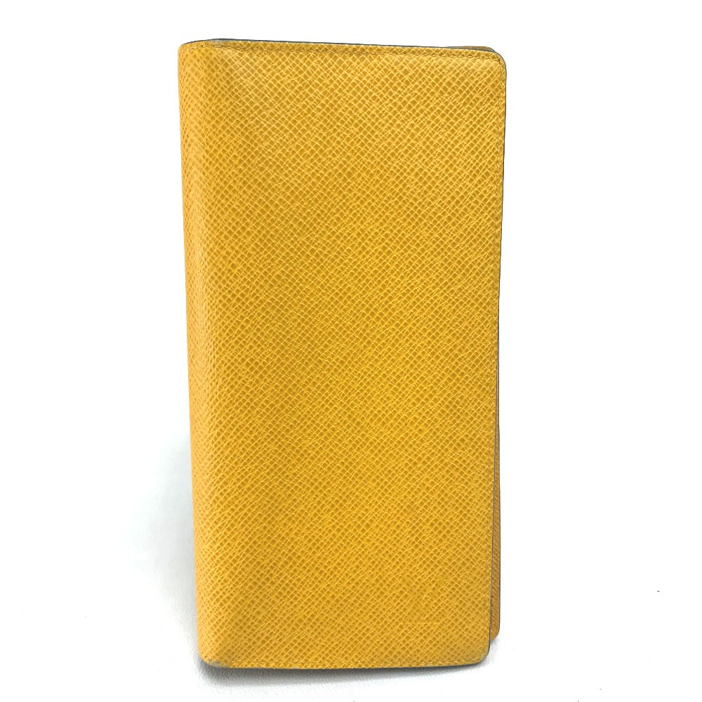 Louis Vuitton Long Purse M42087 Taiga yellow Leather Wallet Case
