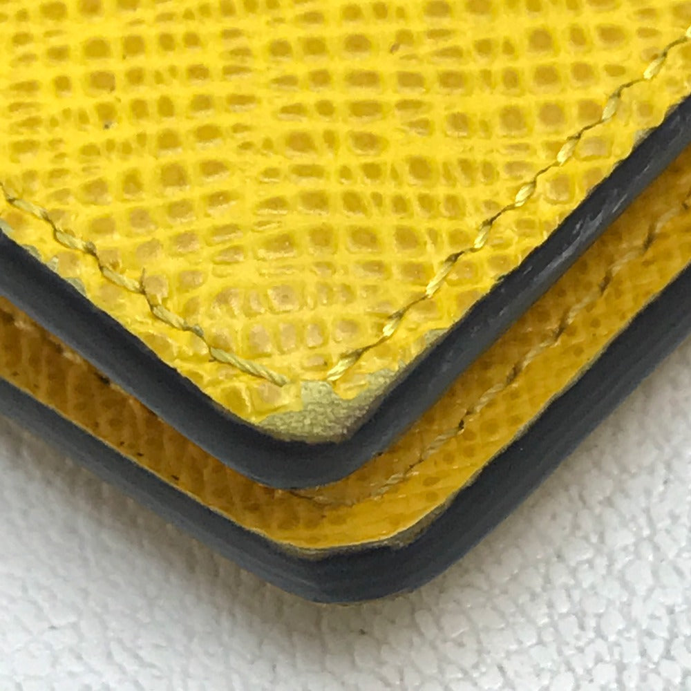 Louis Vuitton Long Purse M42087 Taiga yellow Leather Wallet Case