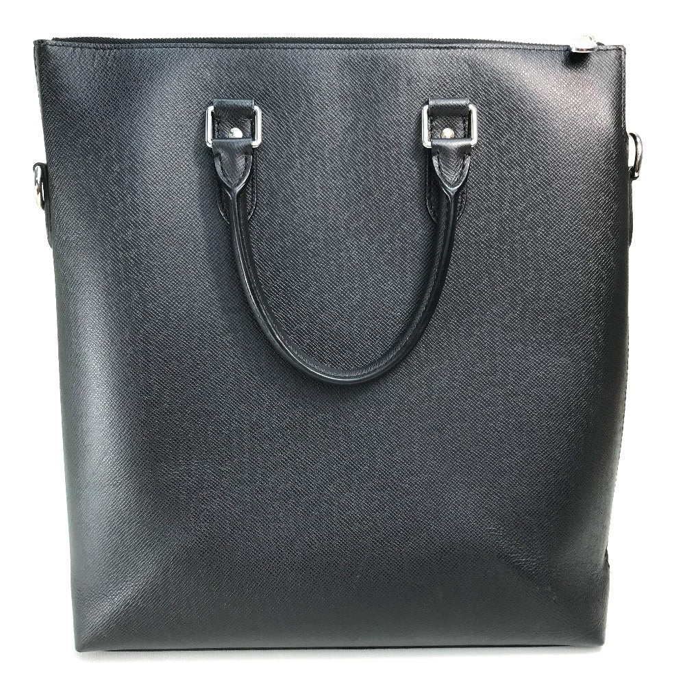 Louis Vuitton M33433 Taiga x Leather Black Silver Tote Bag
