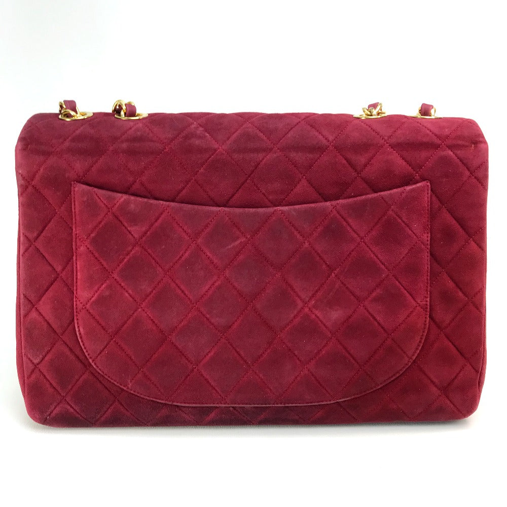 Chanel suede Bordeaux CC COCO Mark Decama Shoulder Bag