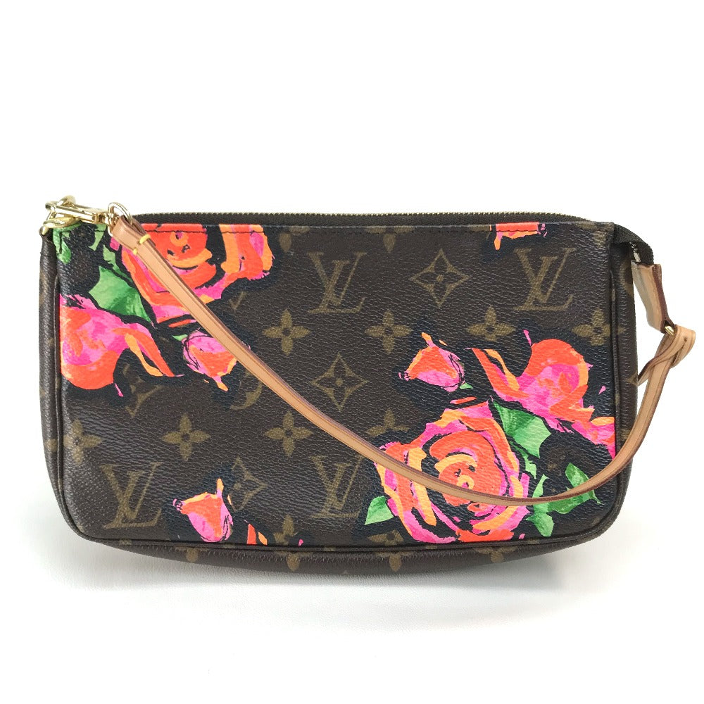 Louis Vuitton Pouch M48615 rose Pochette Accessoar Monogram Canvas Brown Clutch Bag