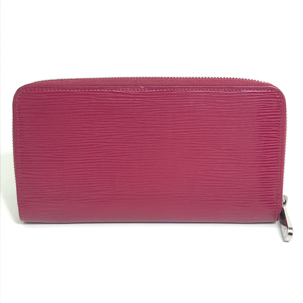 Louis Vuitton Long Purse M60305 Epi Dark Leather Pink Wallet Case