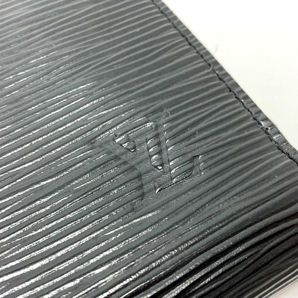 Louis Vuitton Long Purse M64838 Epi Leather Black Wallet Case