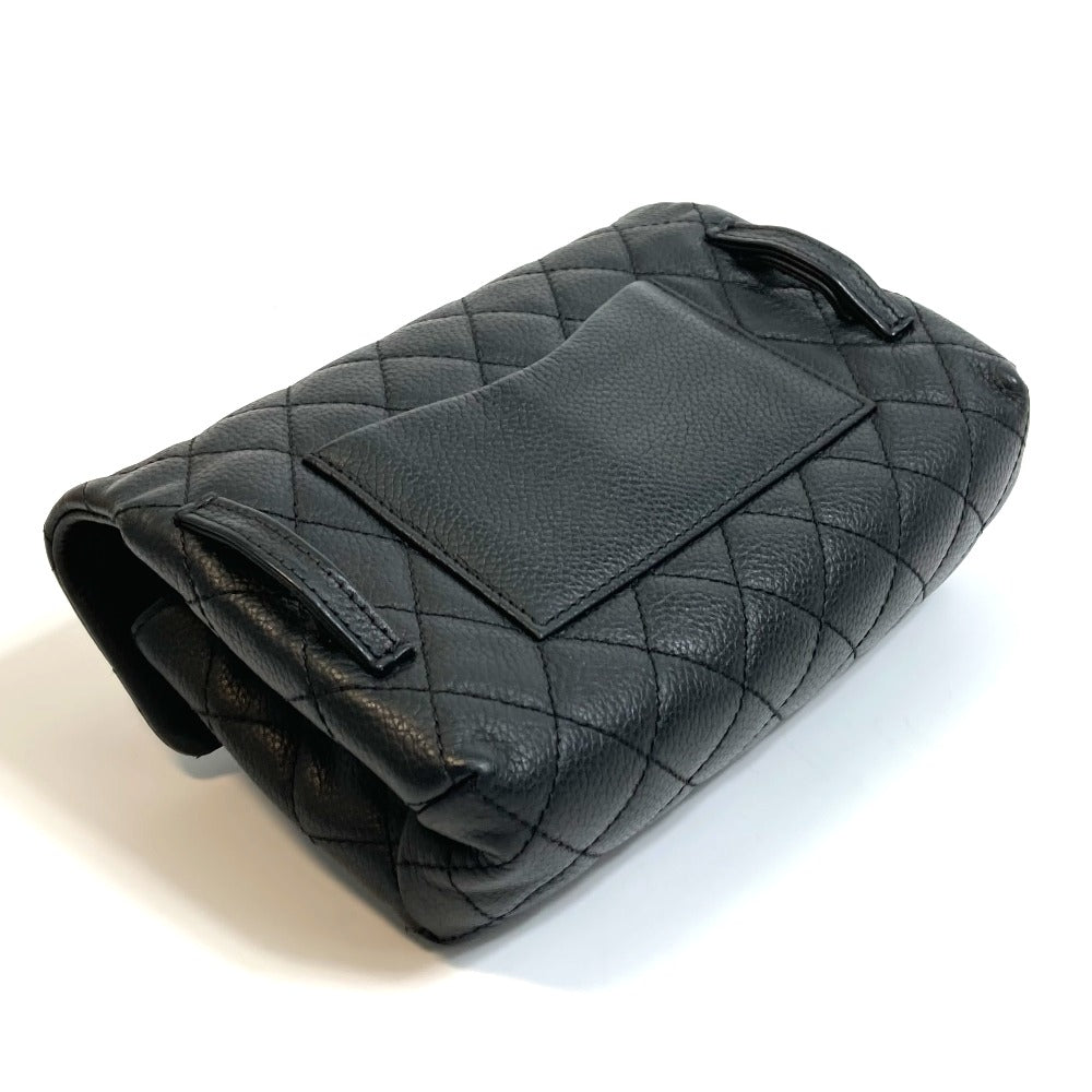CHANEL Waist bag Soft caviar skin black 2.55 Matrasse Women  