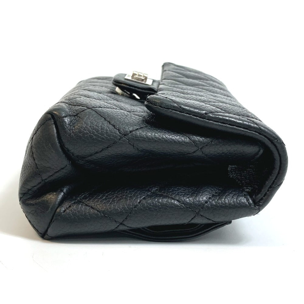 CHANEL Waist bag Soft caviar skin black 2.55 Matrasse Women  