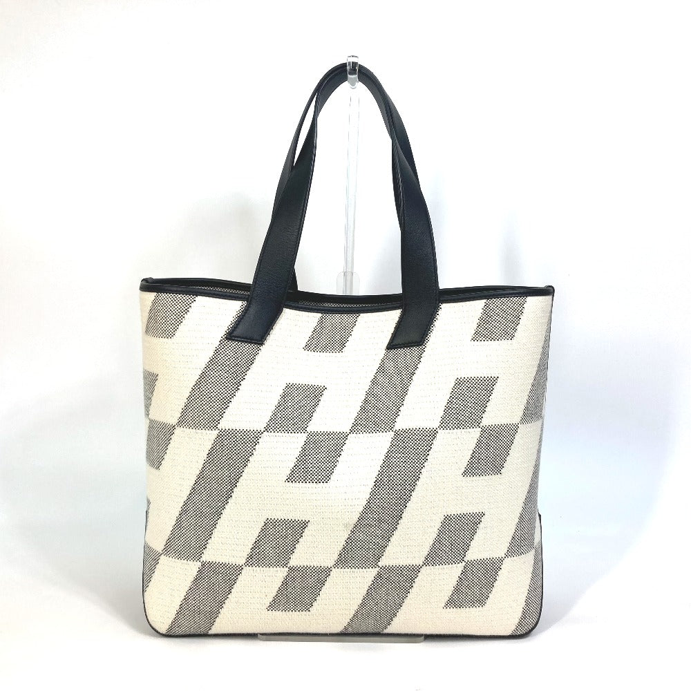 Tote Bag , Vaux Swift Gray Hippo Canvas Black