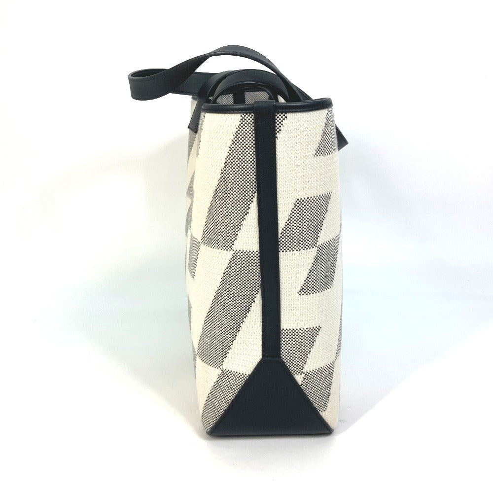 Tote Bag , Vaux Swift Gray Hippo Canvas Black