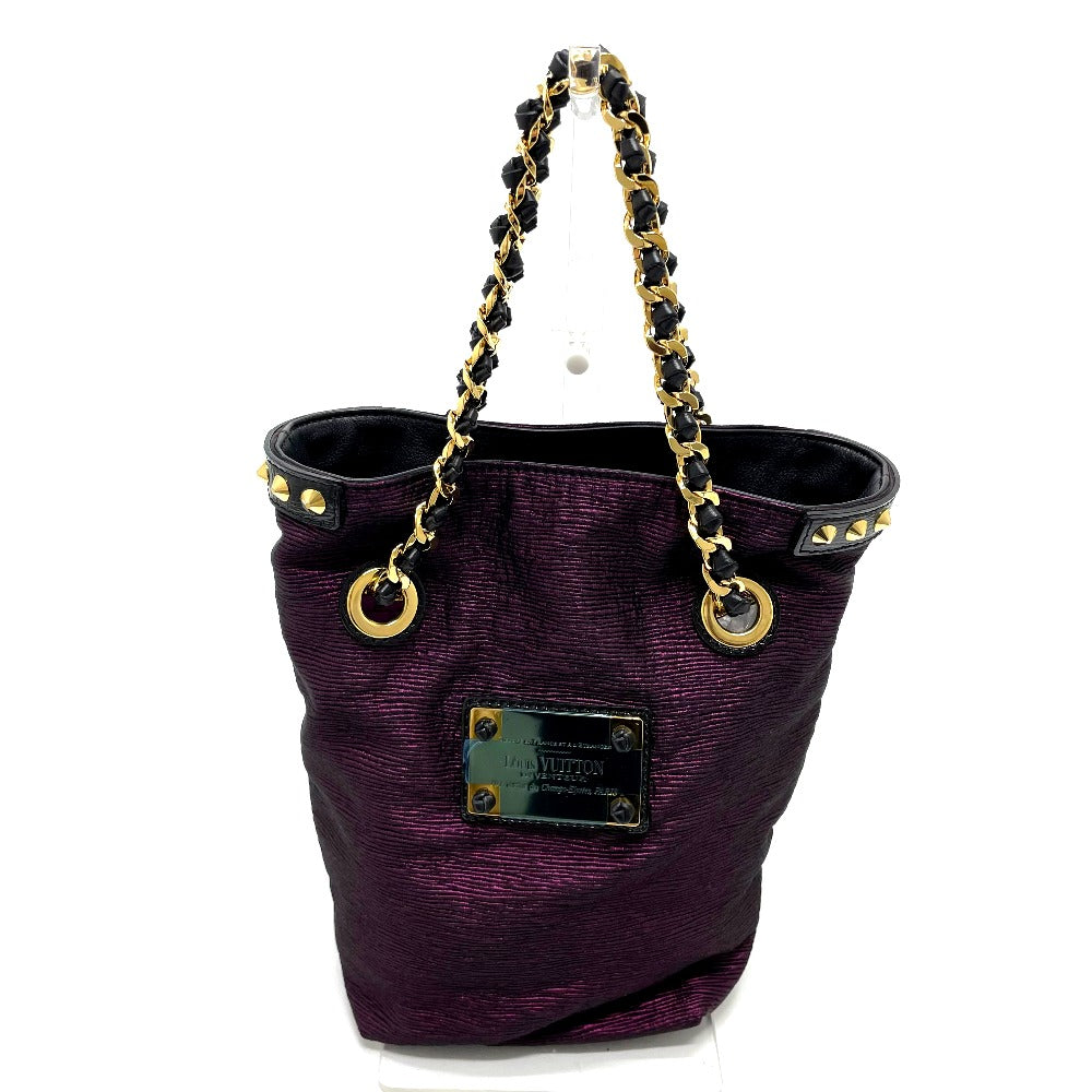 Louis Vuitton Purple Accessories Deburju Neonoe Leather Canvas Black Tote Bag
