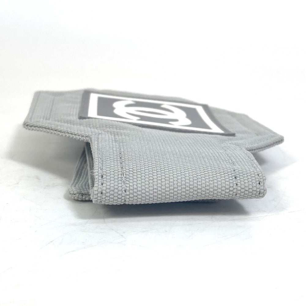 Chanel Wristband Cotton Nylon Sports line COCO Gray Handbag