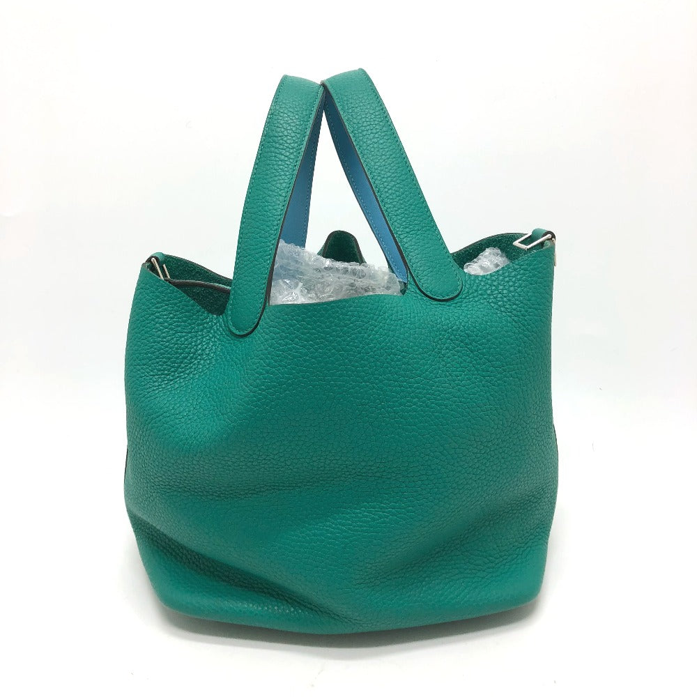 Taurillon Clemence Picotin Lock Eclat Mm Women Green Travel Bag