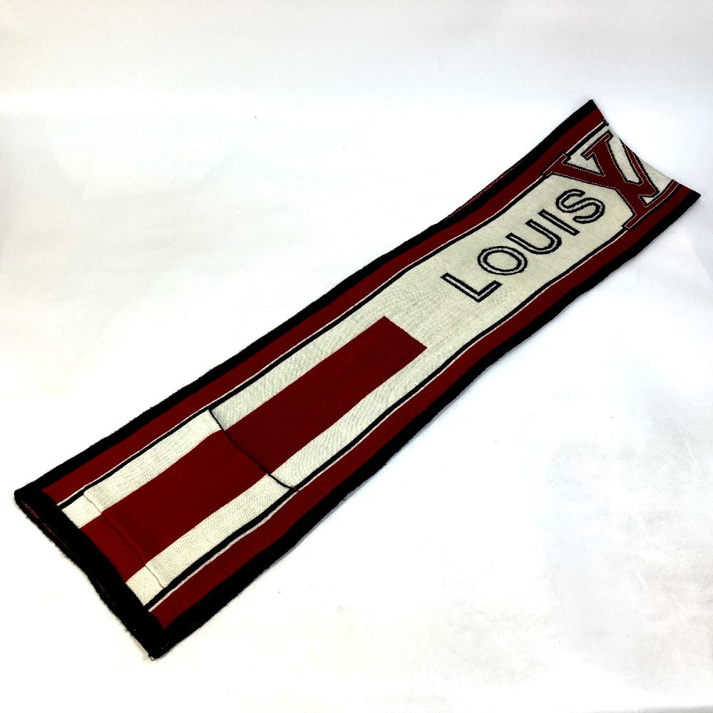 Louis Vuitton Scarf Wool Red Logo Apparel