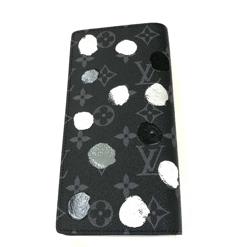 Louis Vuitton Long Purse M81932 Eclipse Monogram Canvas Black Wallet Case